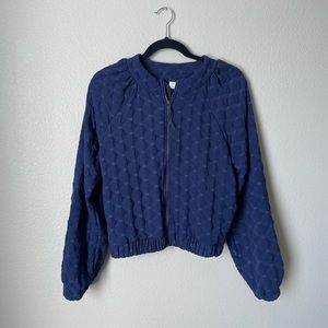 Anthropology Amandi textured zip up jacket